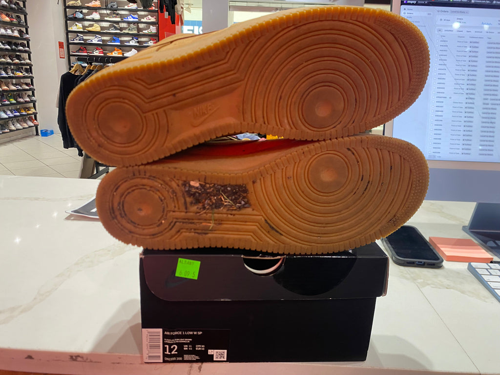 PRE OWNED Nike Air Force 1 Low SP Supreme Wheat