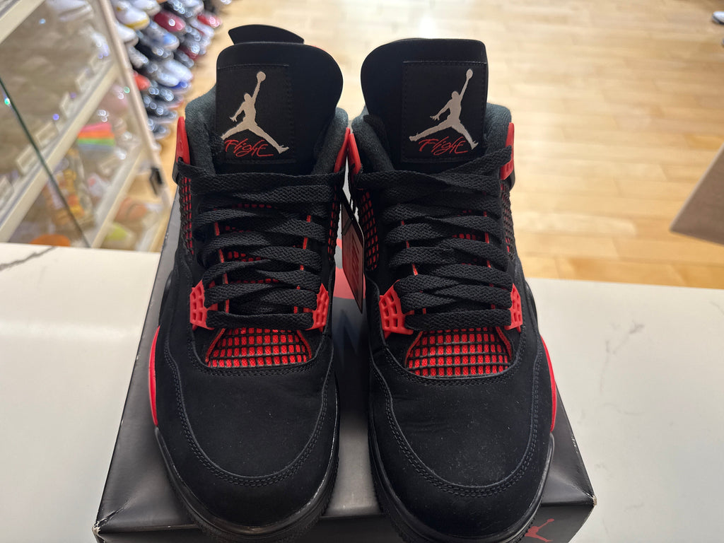 PRE OWNED Jordan 4 Retro Red Thunder