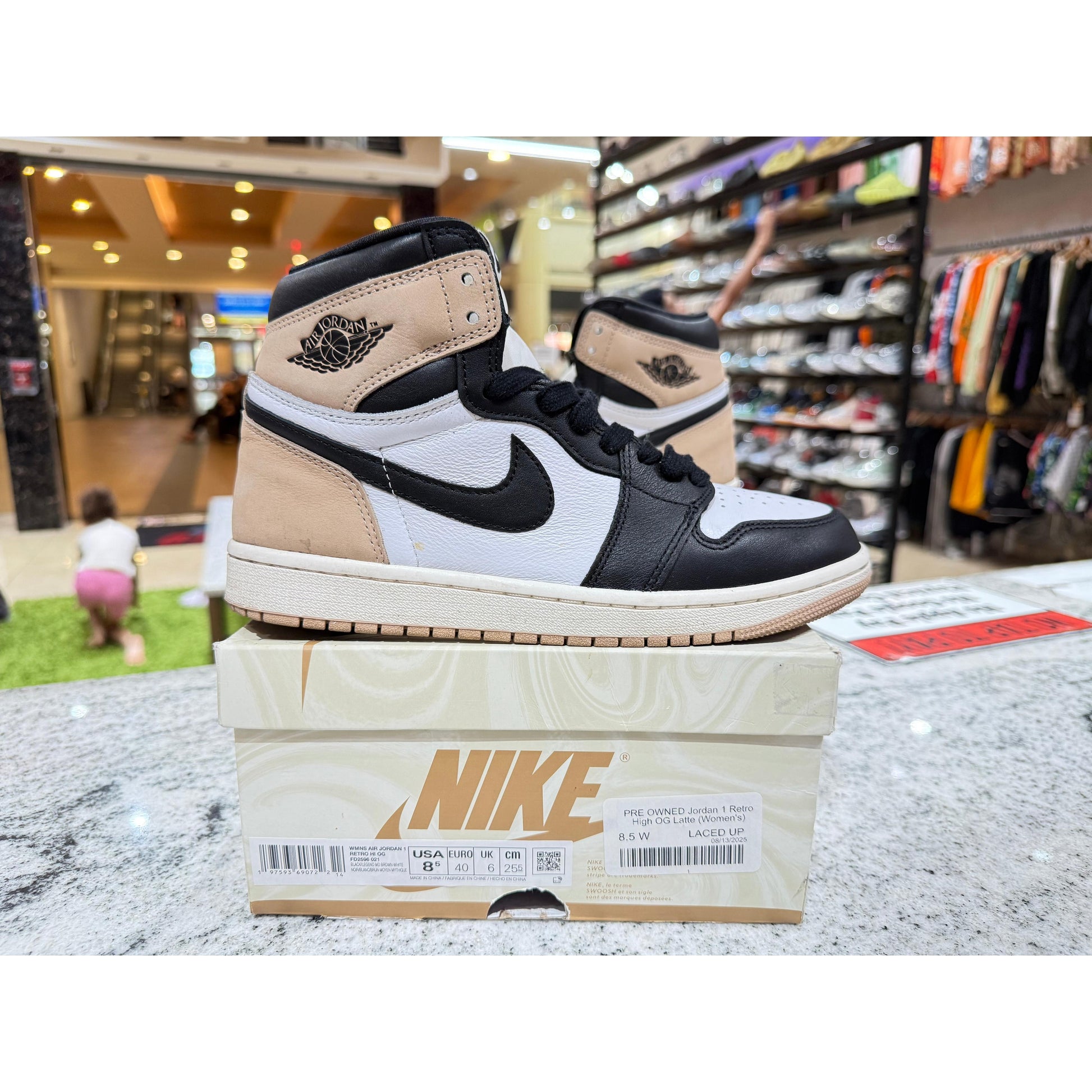 PRE OWNED Jordan 1 Retro High OG Latte (Women's)