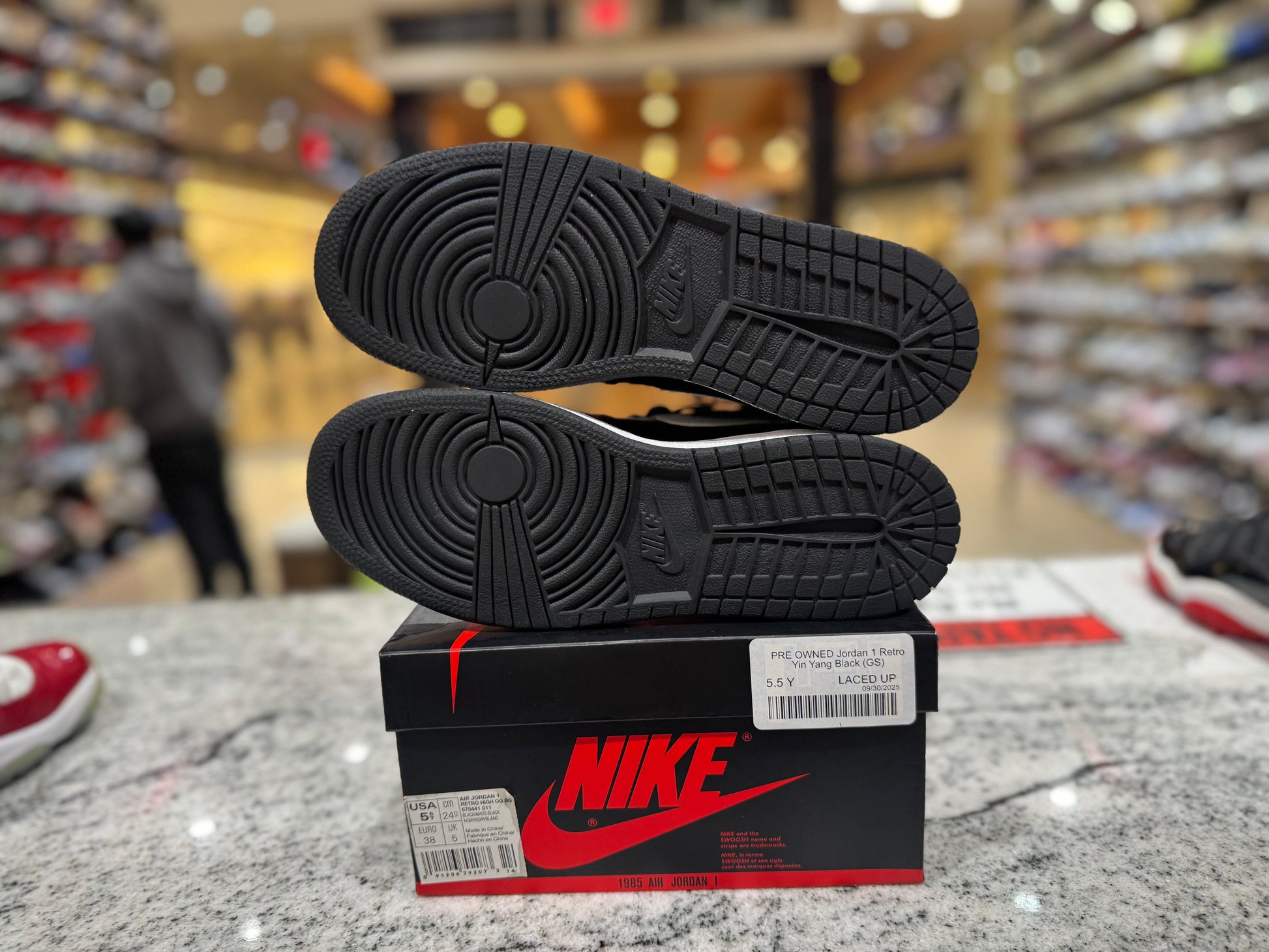 PRE OWNED Jordan 1 Retro Yin Yang Black (GS)