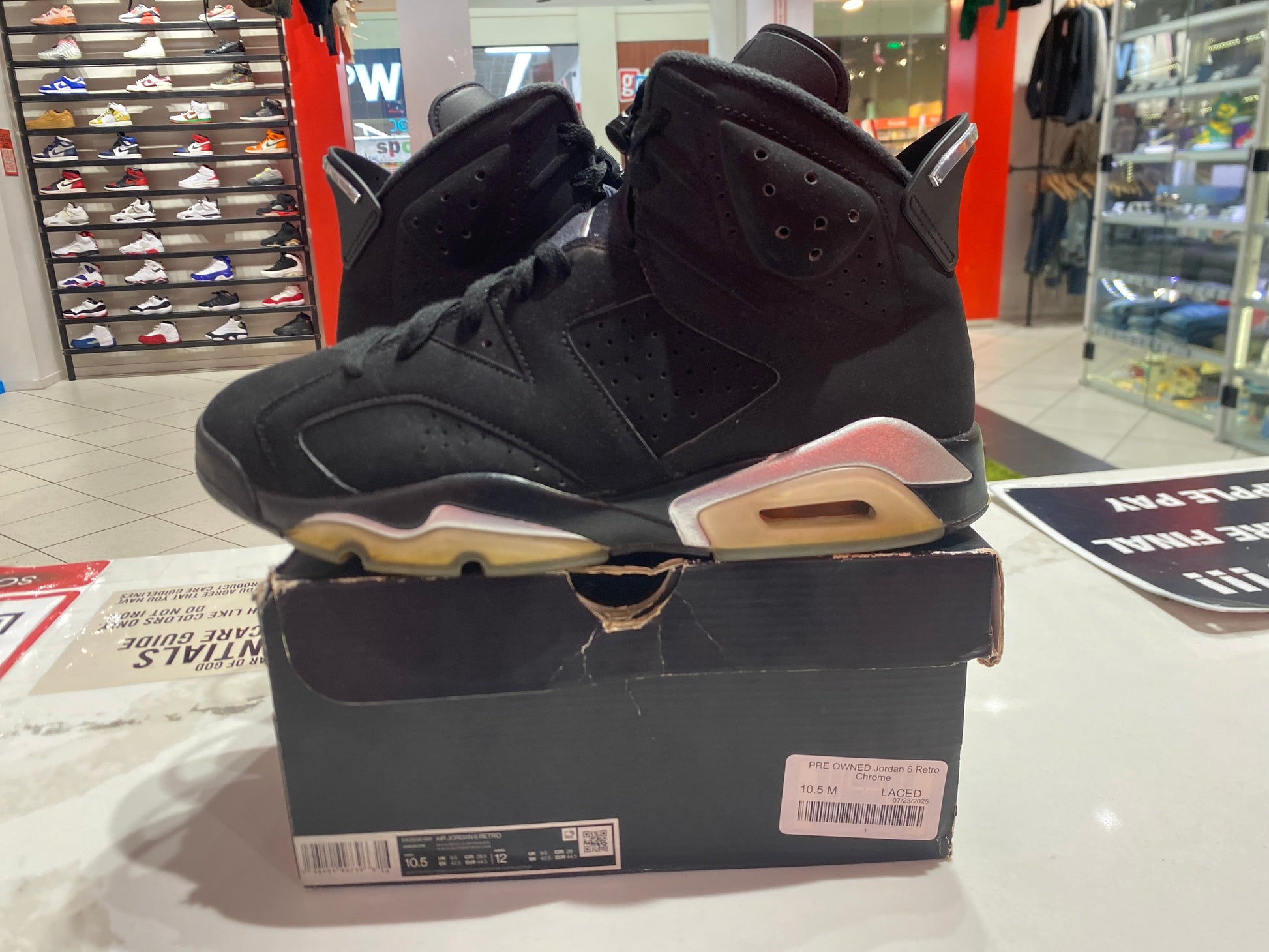 PRE OWNED Jordan 6 Retro Chrome