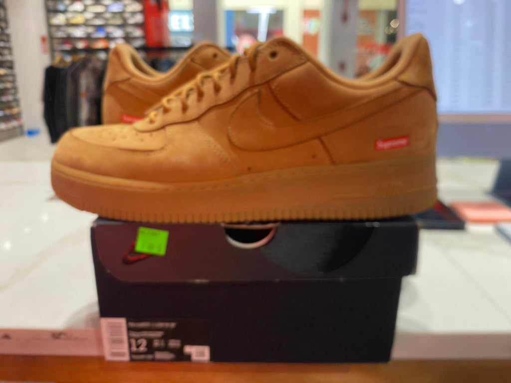 PRE OWNED Nike Air Force 1 Low SP Supreme Wheat