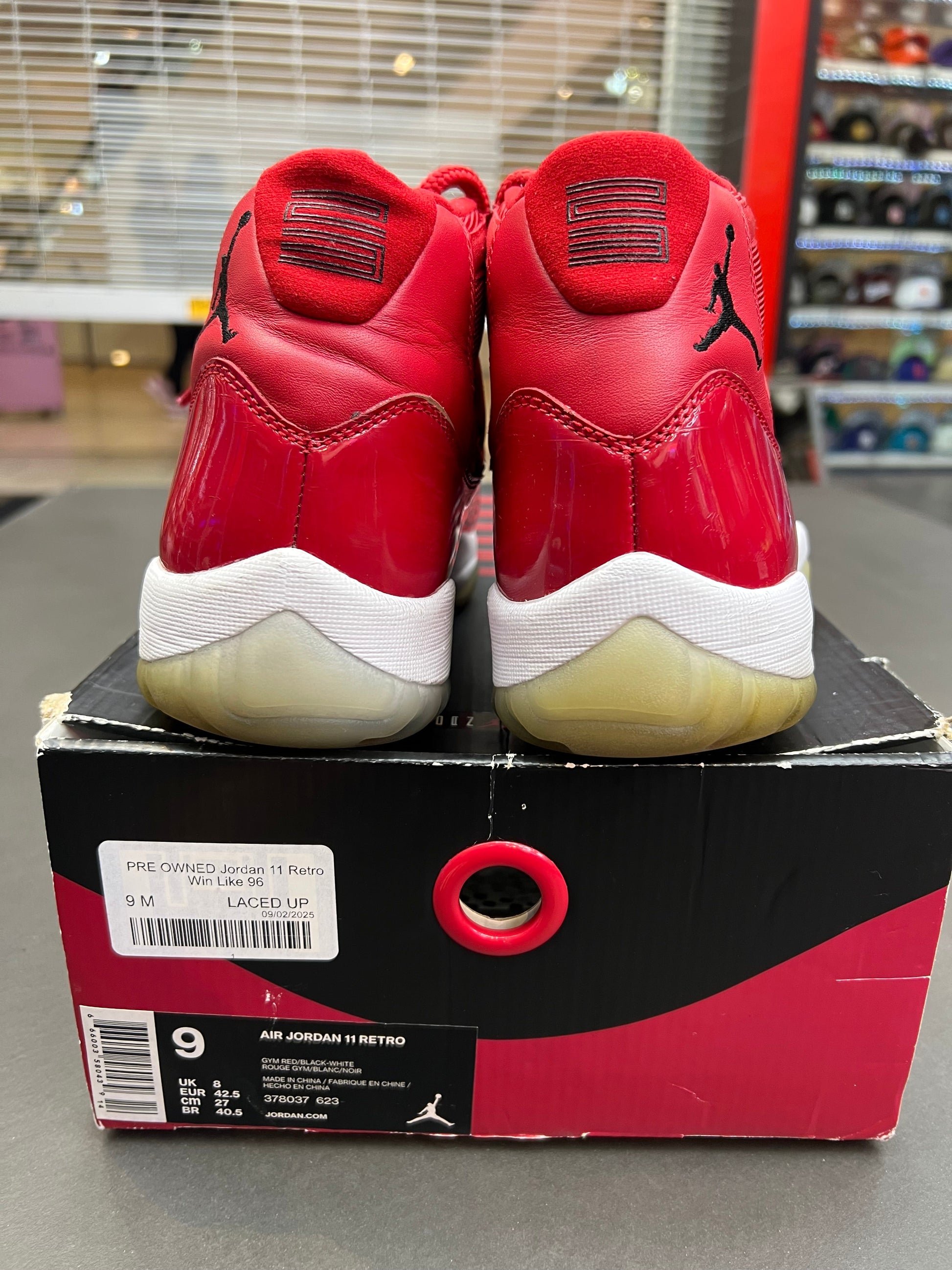 PRE OWNED Jordan 11 Retro Win Like 96