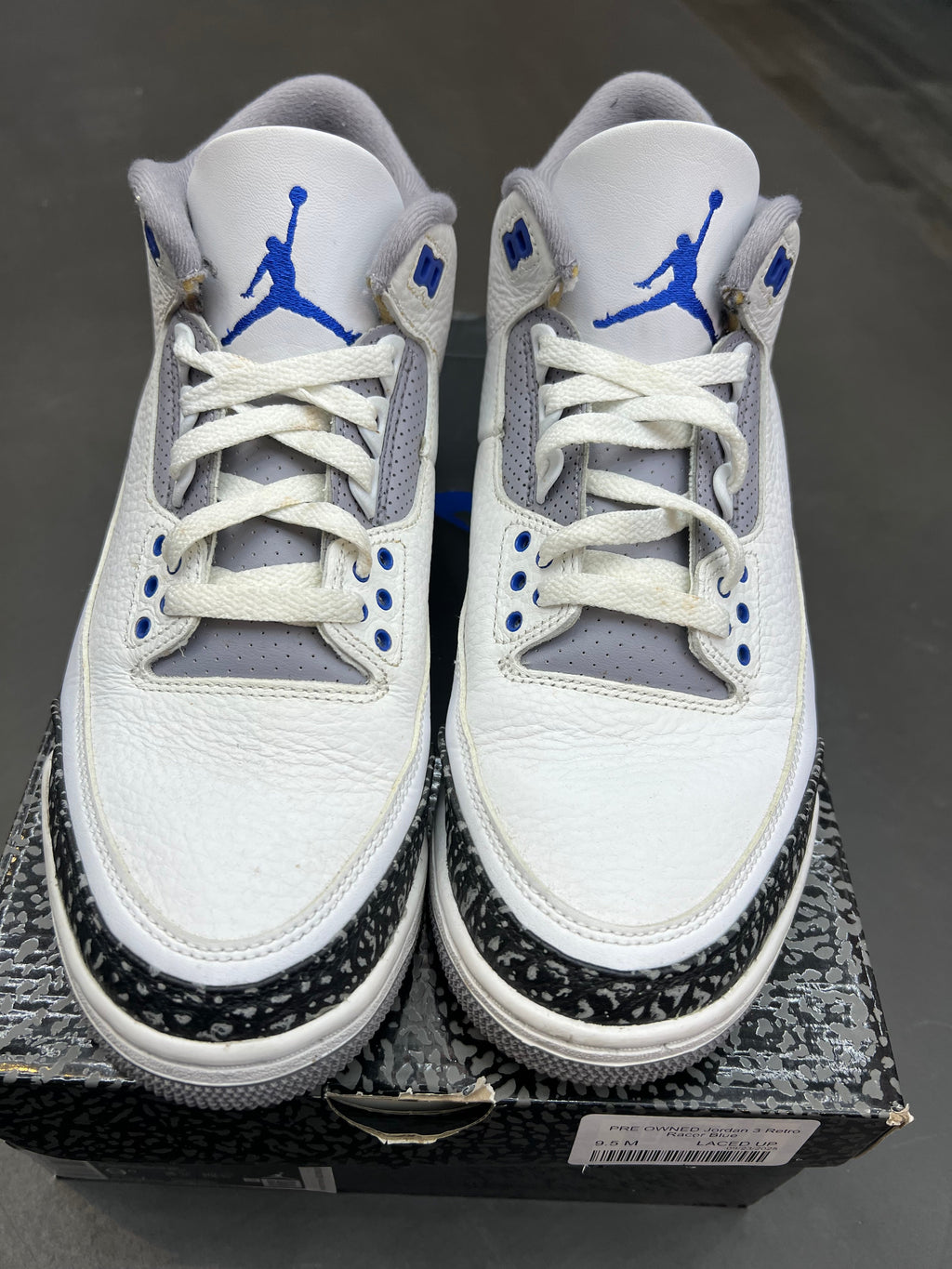 PRE OWNED Jordan 3 Retro Racer Blue