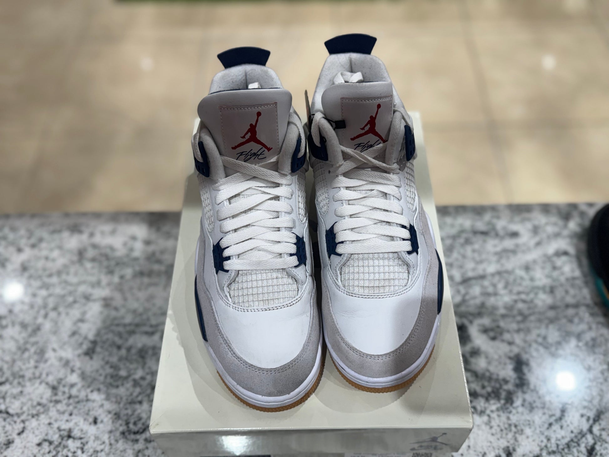 PRE OWNED Jordan 4 Retro SB Navy