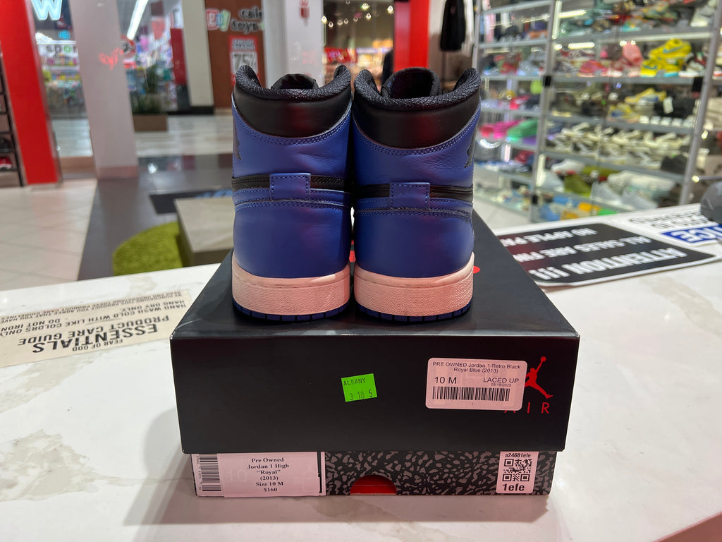 PRE OWNED Jordan 1 Retro Black Royal Blue (2013)