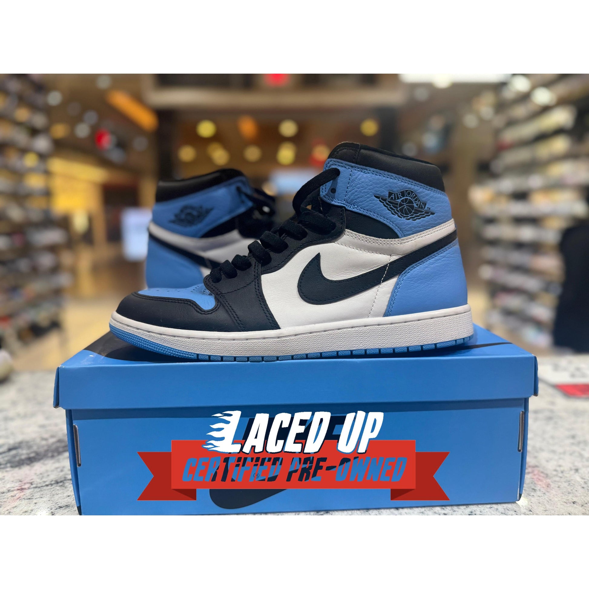 PRE OWNED Air Jordan Retro 1 High “UNC Toe”