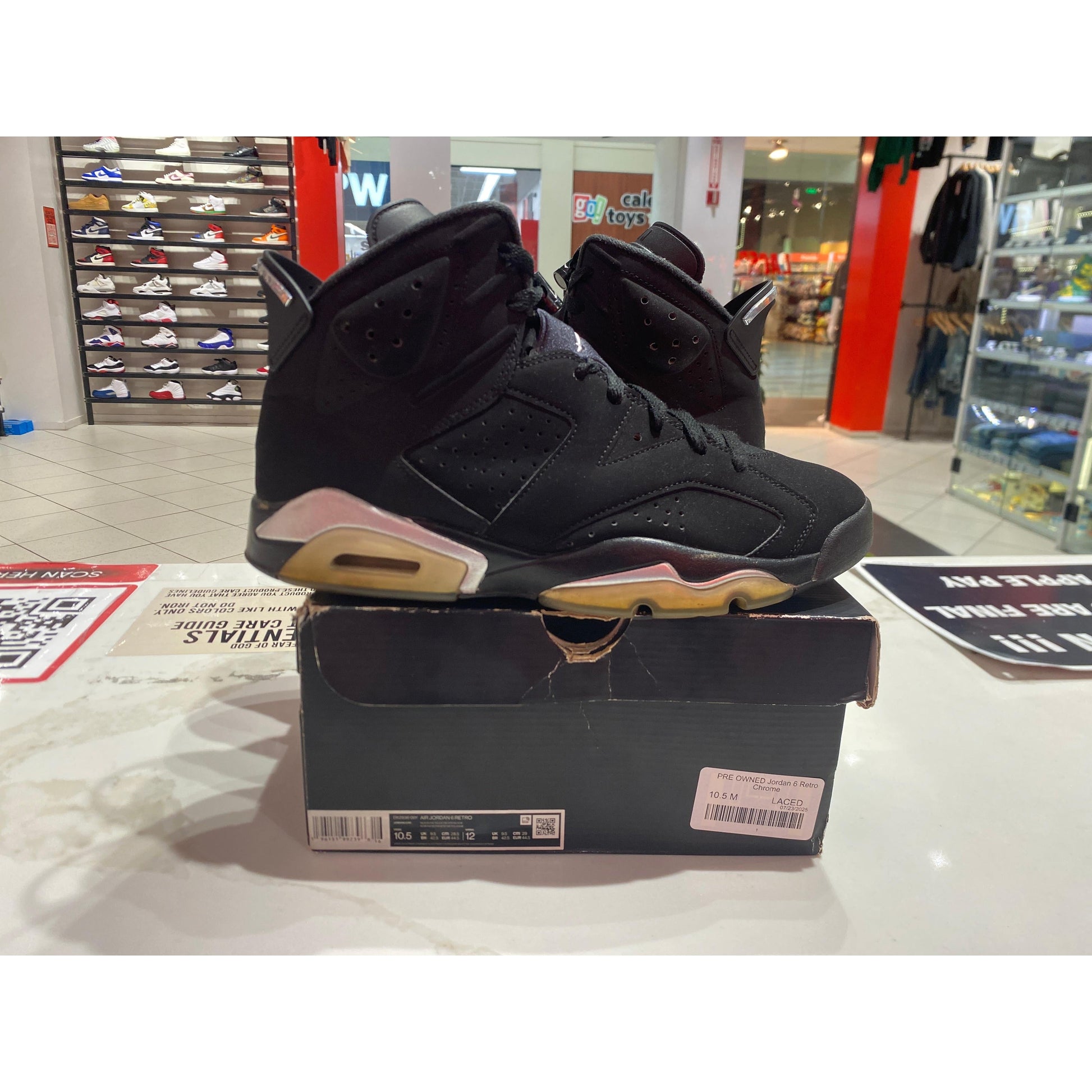 PRE OWNED Jordan 6 Retro Chrome