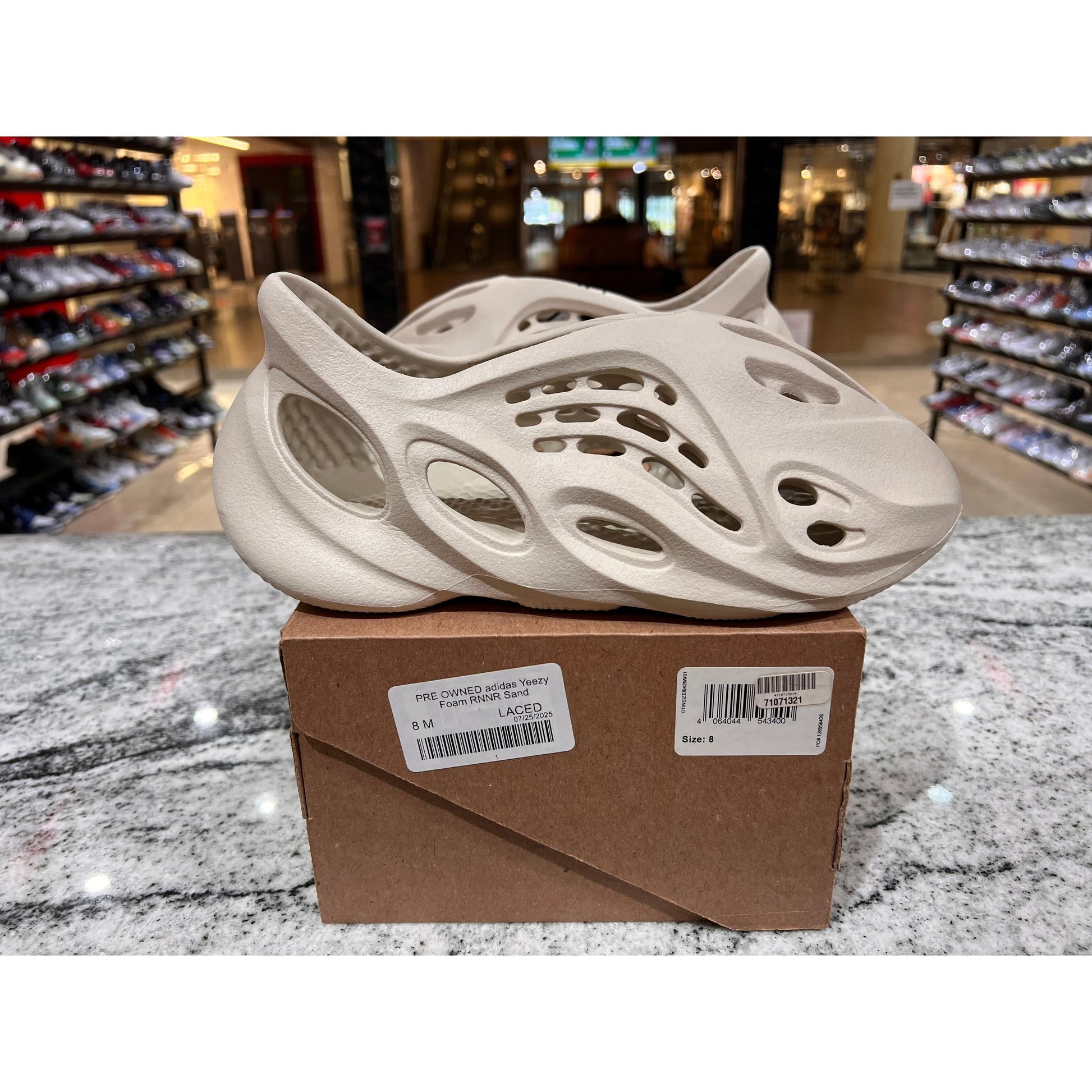 PRE OWNED adidas Yeezy Foam RNNR Sand