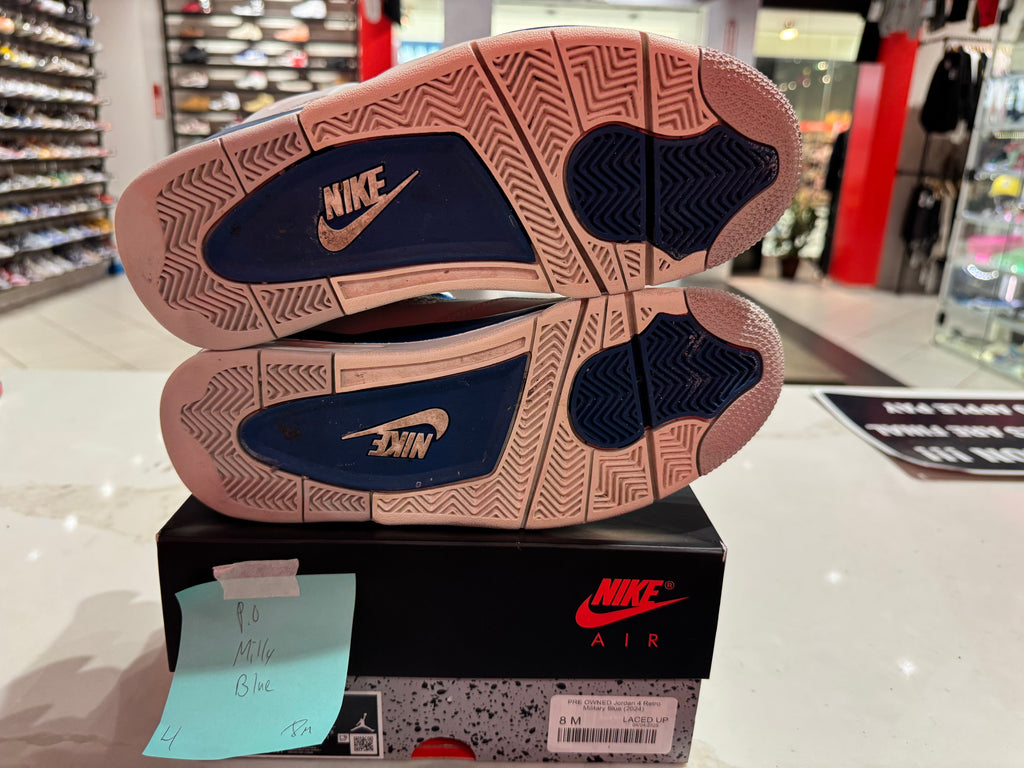 PRE OWNED Jordan 4 Retro Military Blue (2024)