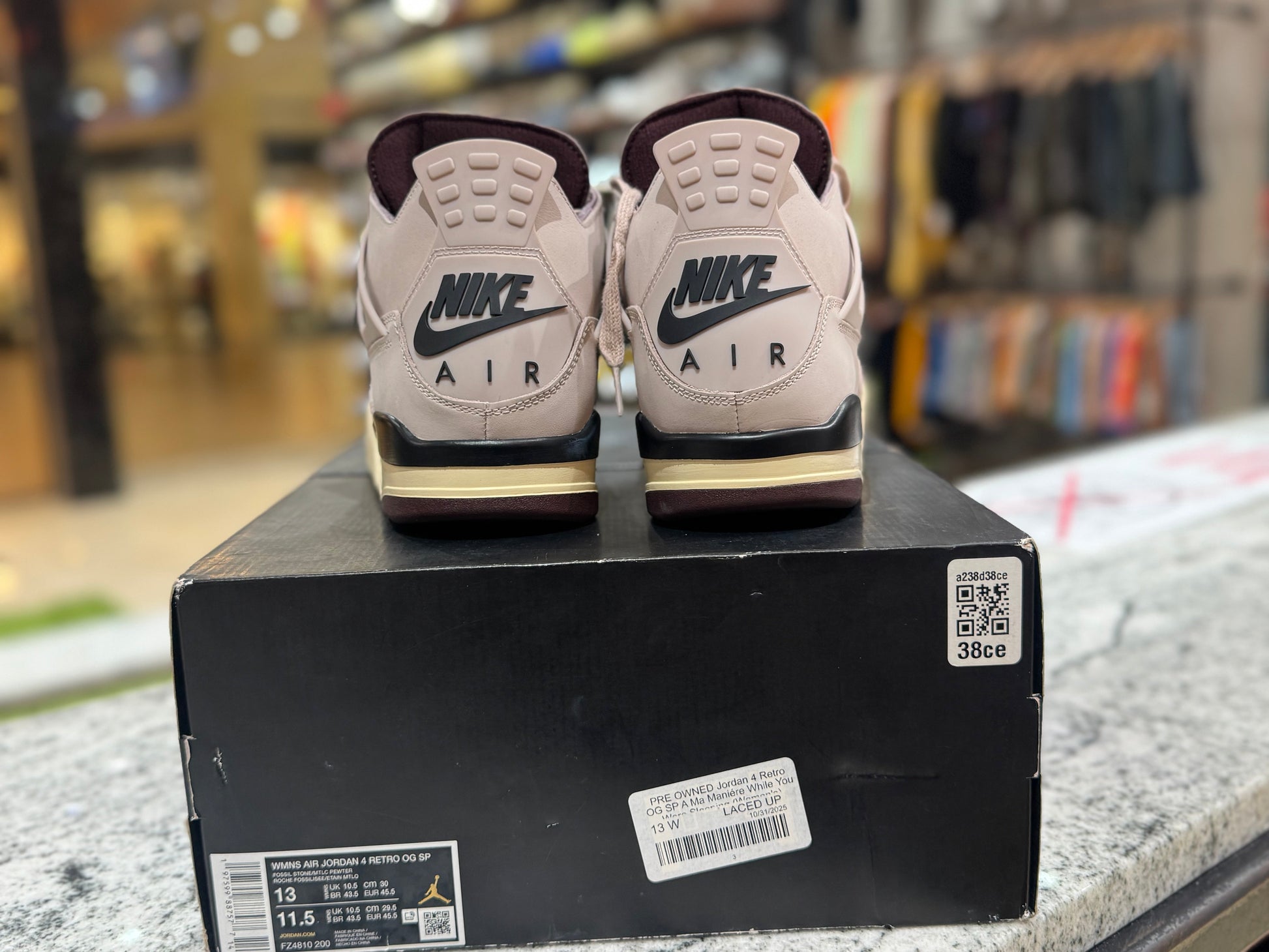 PRE OWNED Jordan 4 Retro OG SP A Ma Maniére While You Were Sleeping (Women's)