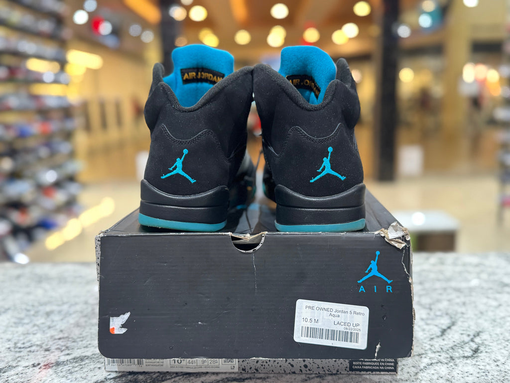 PRE OWNED Jordan 5 Retro Aqua