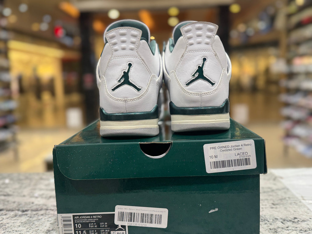 PRE OWNED Jordan 4 Retro Oxidized Green