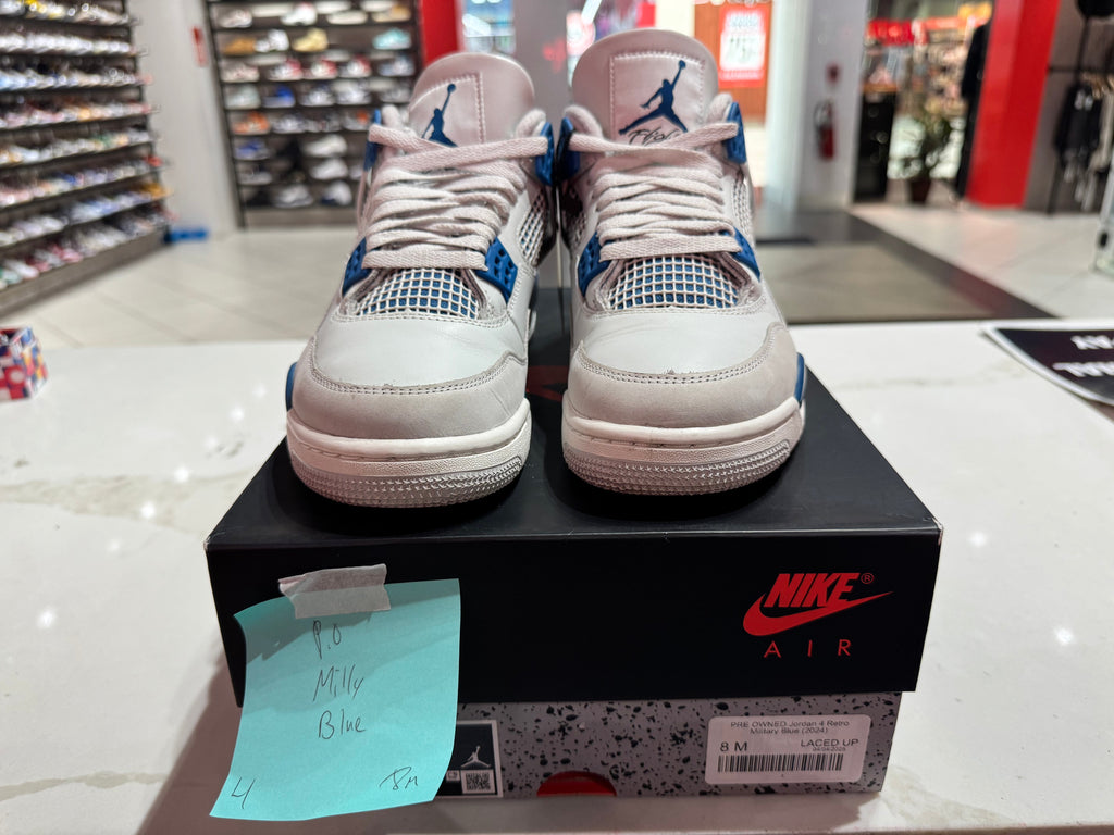 PRE OWNED Jordan 4 Retro Military Blue (2024)