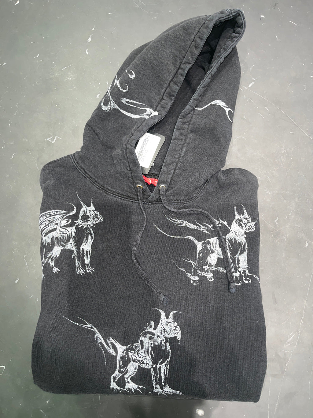 PRE OWNED Supreme Animals Hooded Sweatshirt Black