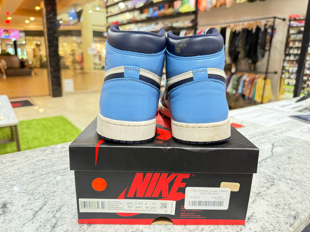 PRE OWNED Jordan 1 Retro High Obsidian