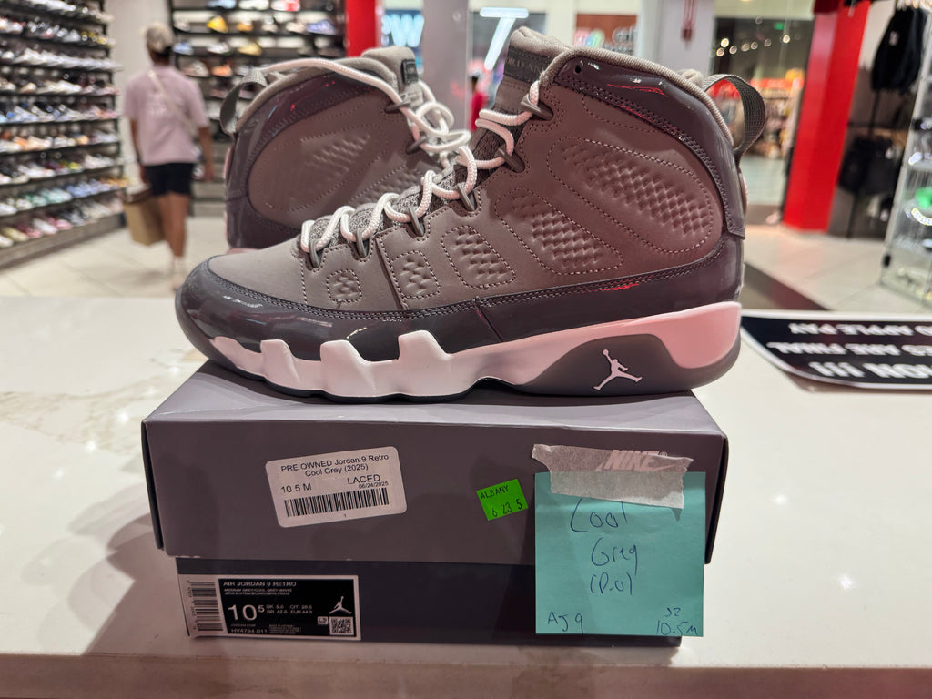 PRE OWNED Jordan 9 Retro Cool Grey (2025)