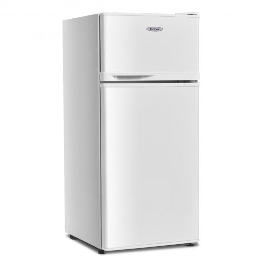 2 Doors Cold-rolled Sheet Compact Refrigerator-Black