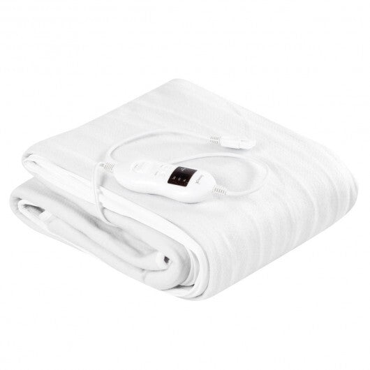 Safe Electric Heated Mattress Pad with 4 Size 8 Temperature 10-Hour Timer-Queen size
