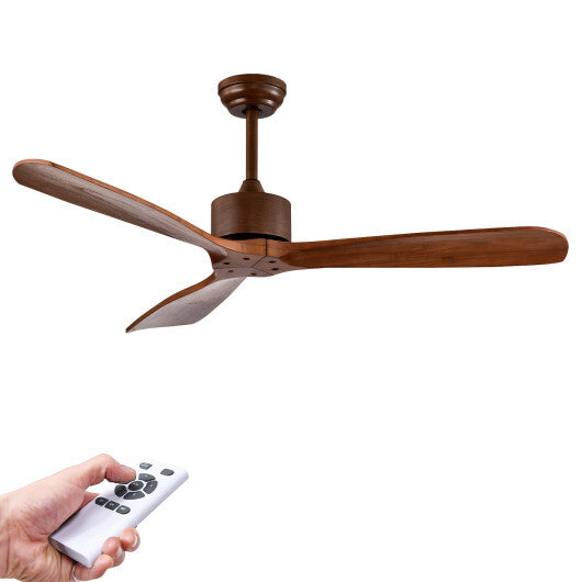 52 Inch Modern Brushed Nickel Finish Ceiling Fan with Remote Control