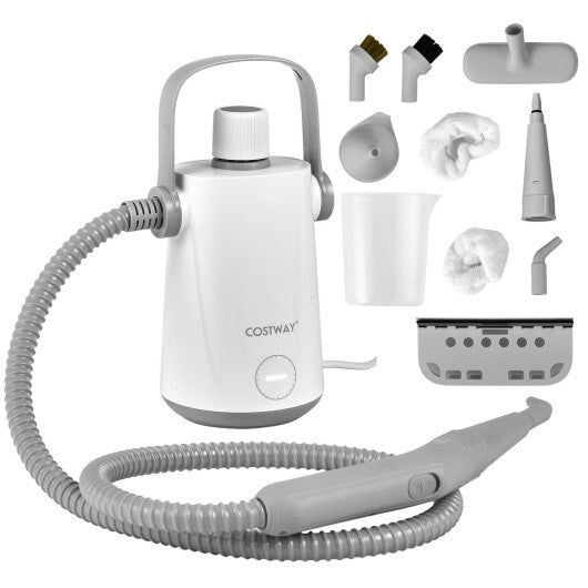 1000W Multifunction Portable Hand-held Steam Cleaner with 10 Accessories-Green