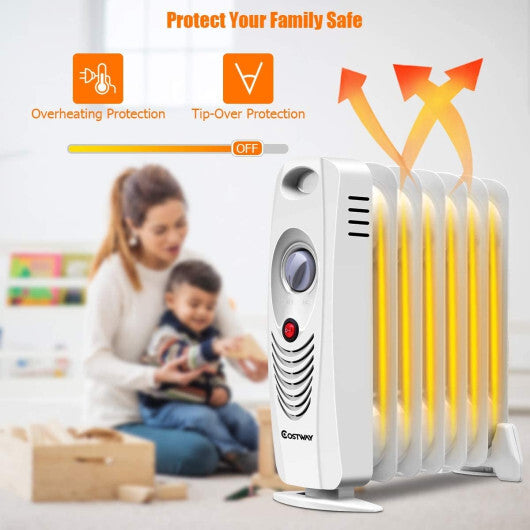 700 W Portable Mini Electric Oil-Filled Radiator Heater