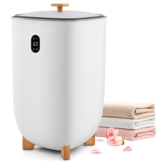 35L Large Home Towel Warmer Bucket with Auto Shut-off Function-White