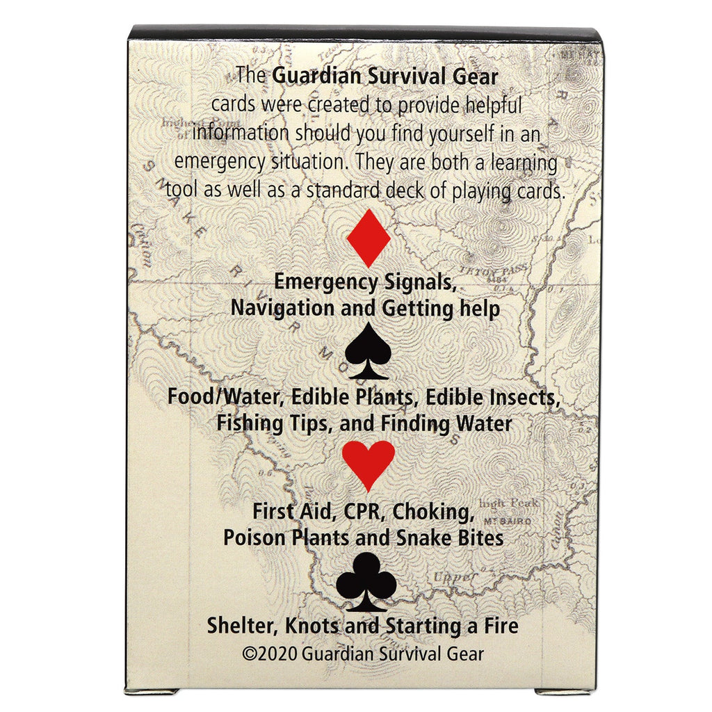 Deck of Survival Playing Cards