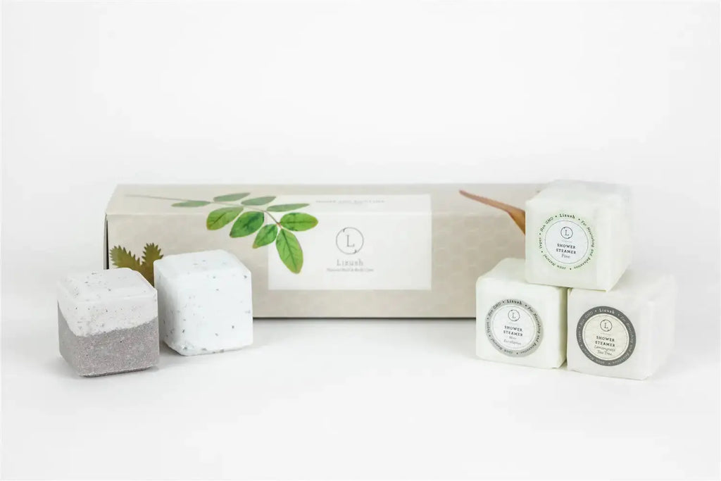 Earthy Shower Steamer, Refreshing Gift Box for Men and Women, Set of 5 Shower Steamers