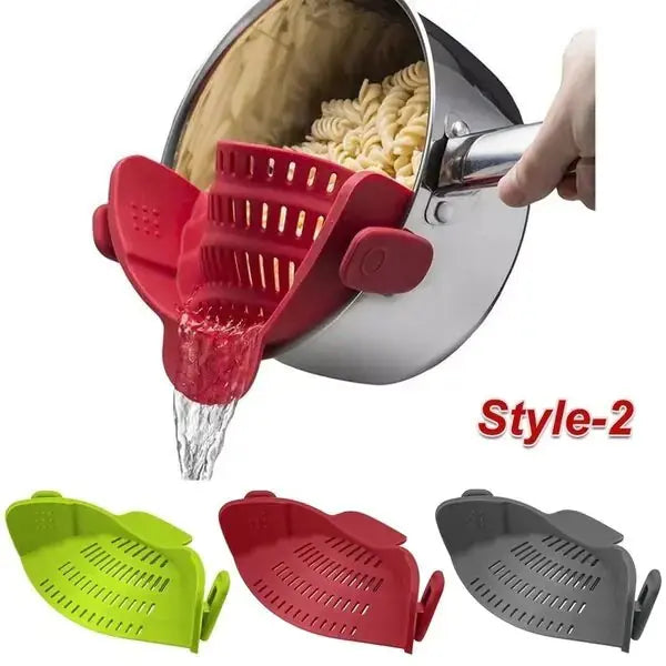 Easy-Drain Silicone Strainer