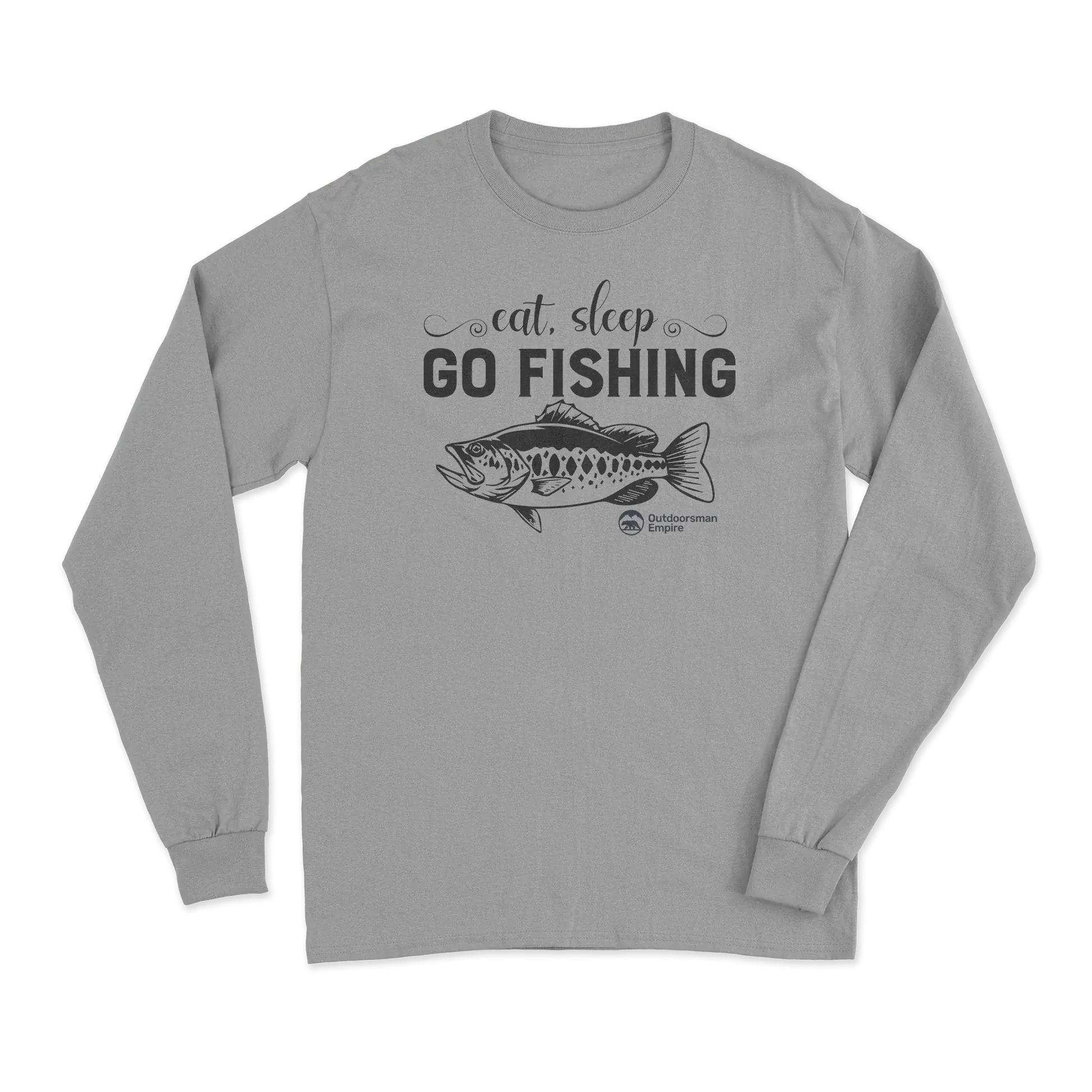 Eat Sleep Go Fishing Men Long Sleeve Shirt