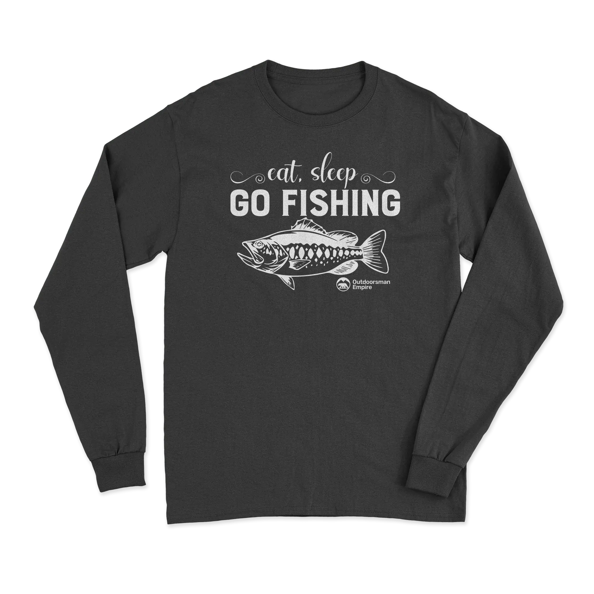Eat Sleep Go Fishing Men Long Sleeve Shirt