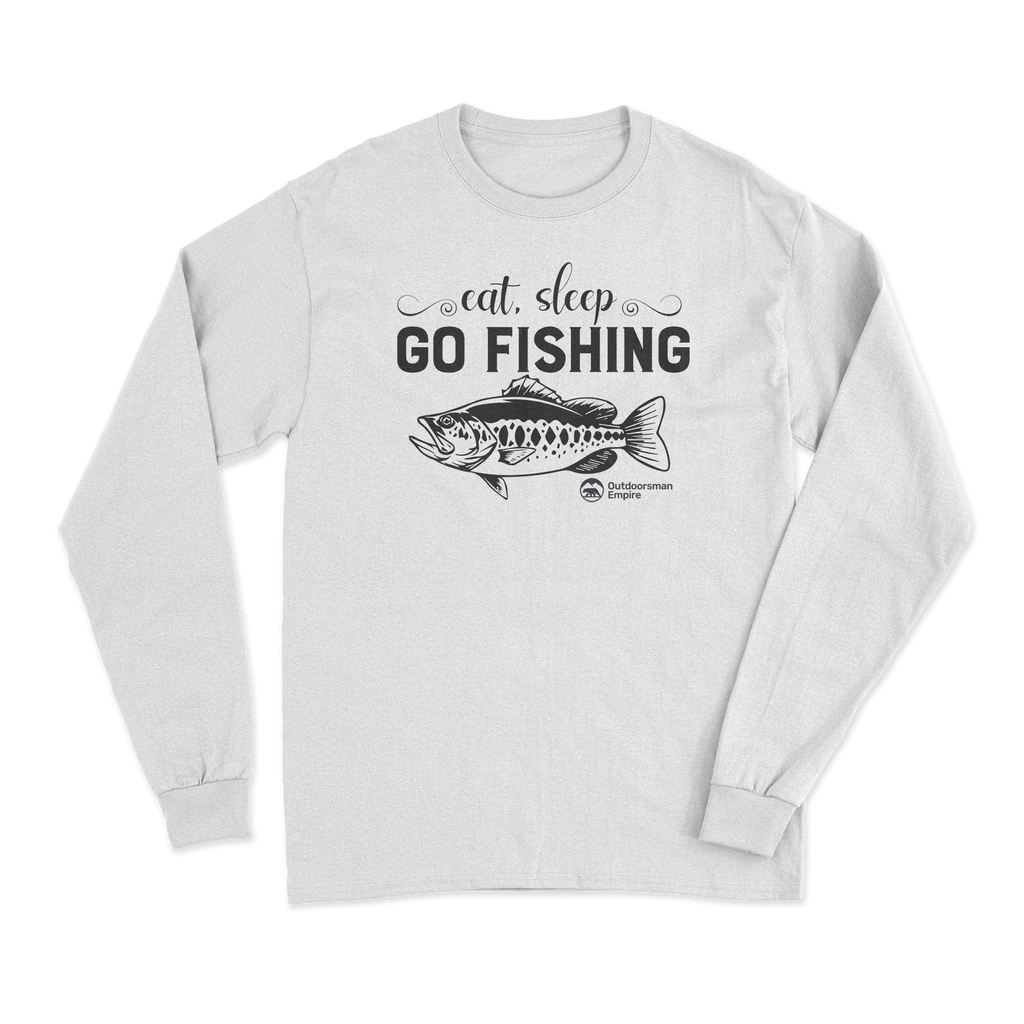 Eat Sleep Go Fishing Men Long Sleeve Shirt