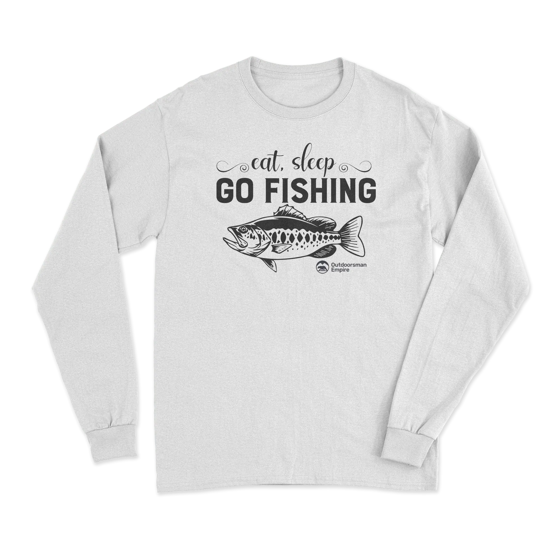 Eat Sleep Go Fishing Men Long Sleeve Shirt