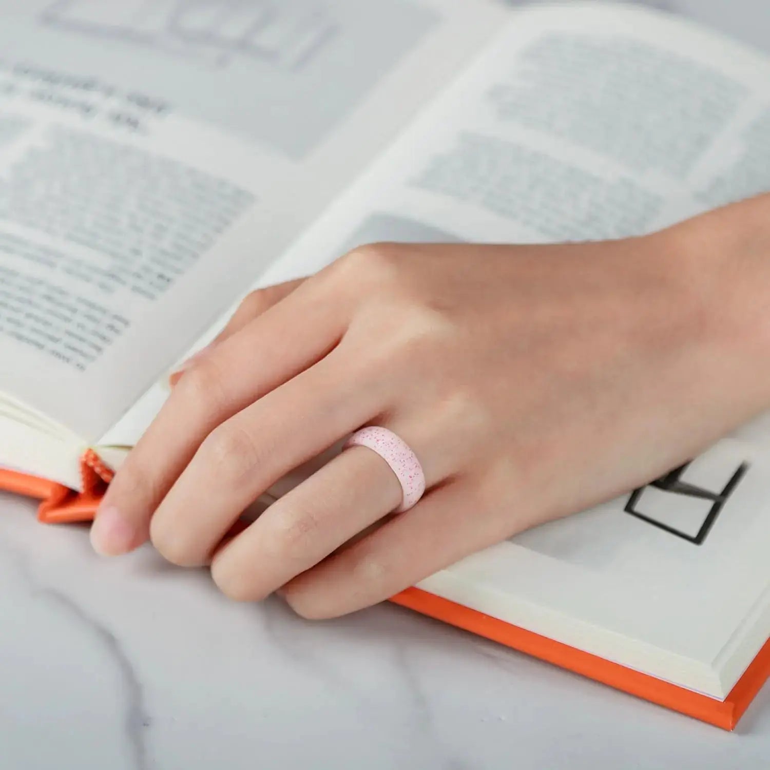 Egnaro Silicone Anniversary Ring Women - Breathable Design Wedding Ring