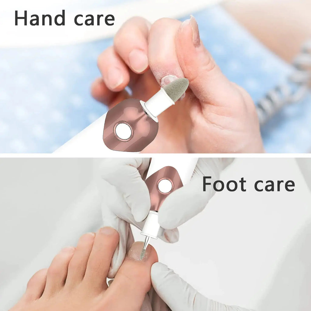 Electric Manicure Pedicure Kit, Electric Nail File for Natural Nails,Nail Grinder for Thick Nails,Hand & Foot File Trimmer Buffer Tools