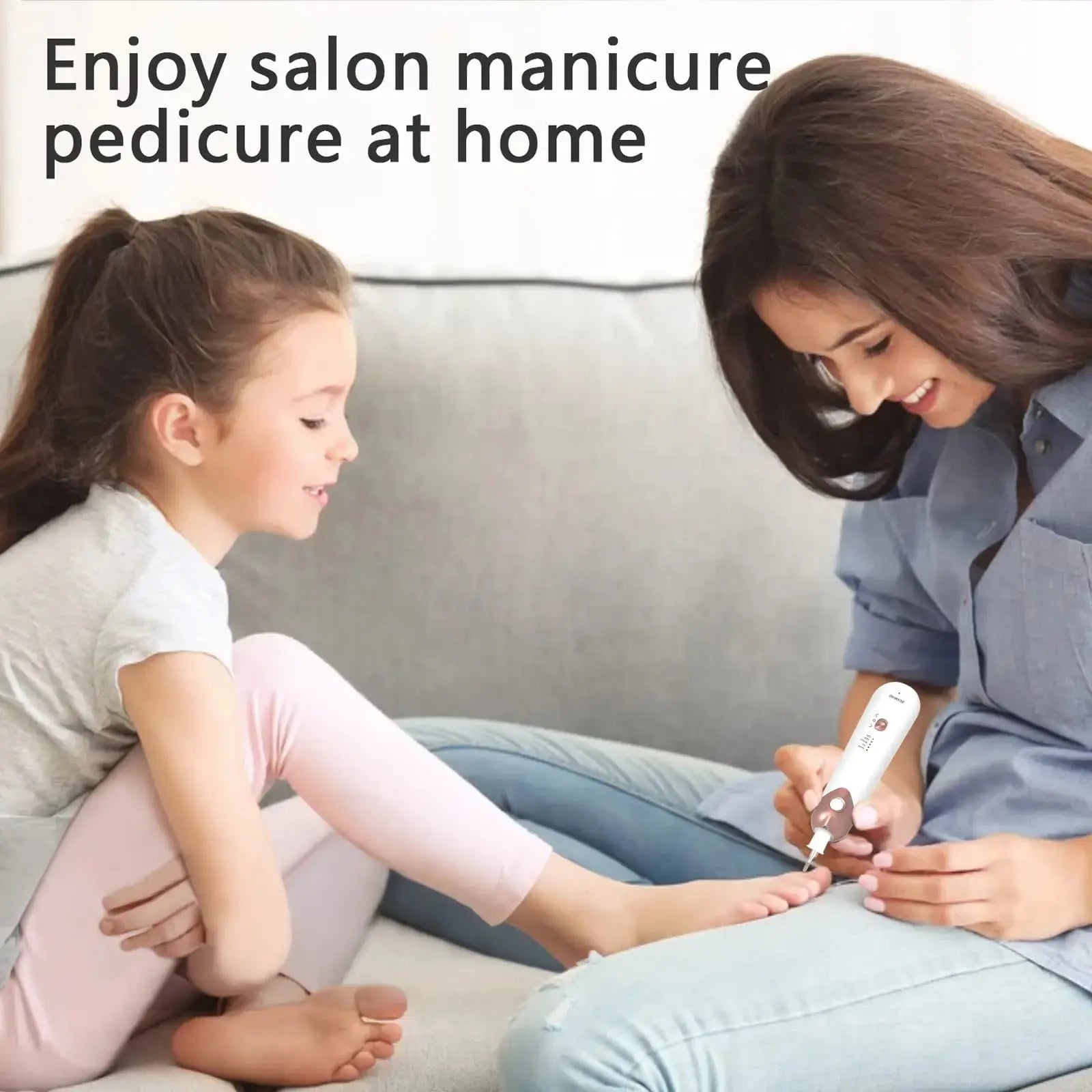 Electric Manicure Pedicure Kit, Electric Nail File for Natural Nails,Nail Grinder for Thick Nails,Hand & Foot File Trimmer Buffer Tools
