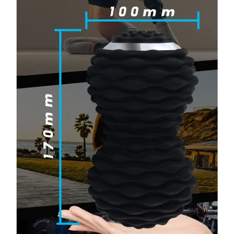 Electric Vibrating Peanut Ball Muscle Roller - Rechargeable Portable Massager