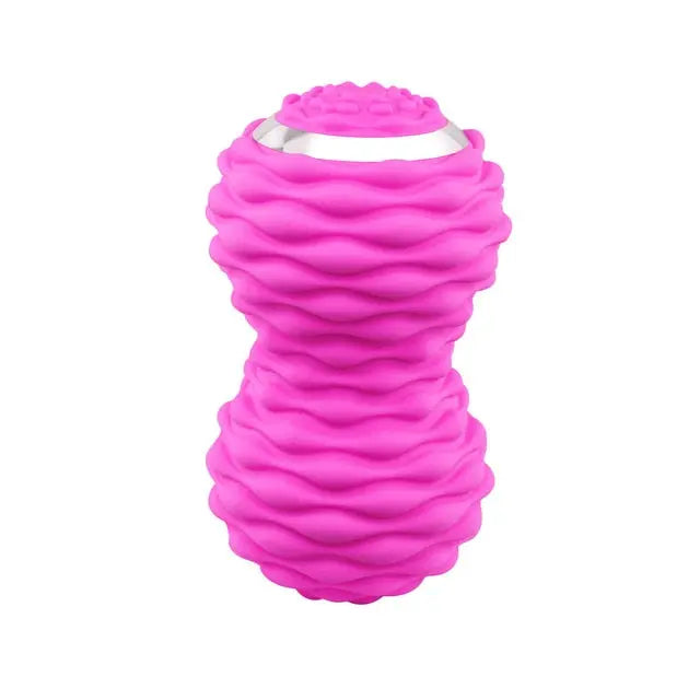 Electric Vibrating Peanut Ball Muscle Roller - Rechargeable Portable Massager