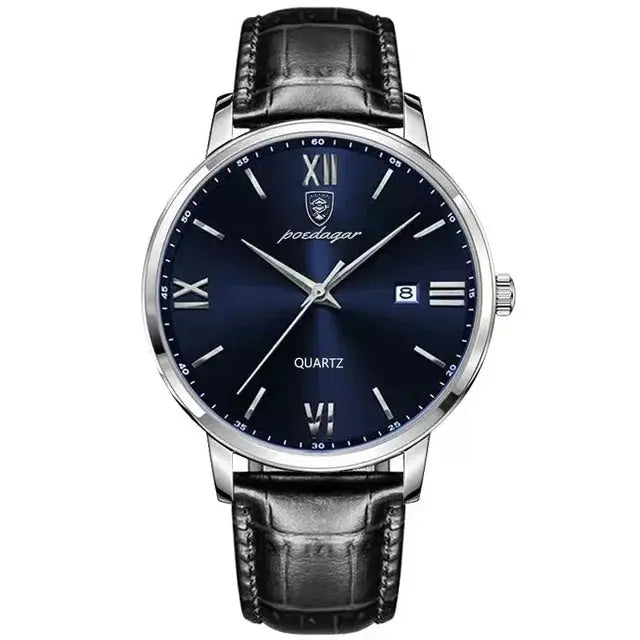 Elegant Quartz Leather Timepieces