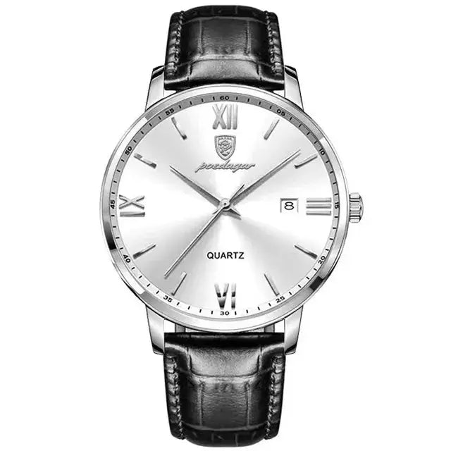 Elegant Quartz Leather Timepieces