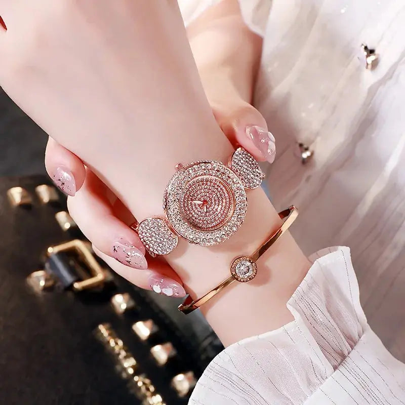 Elegant Round Dial Bracelet Watch for Women