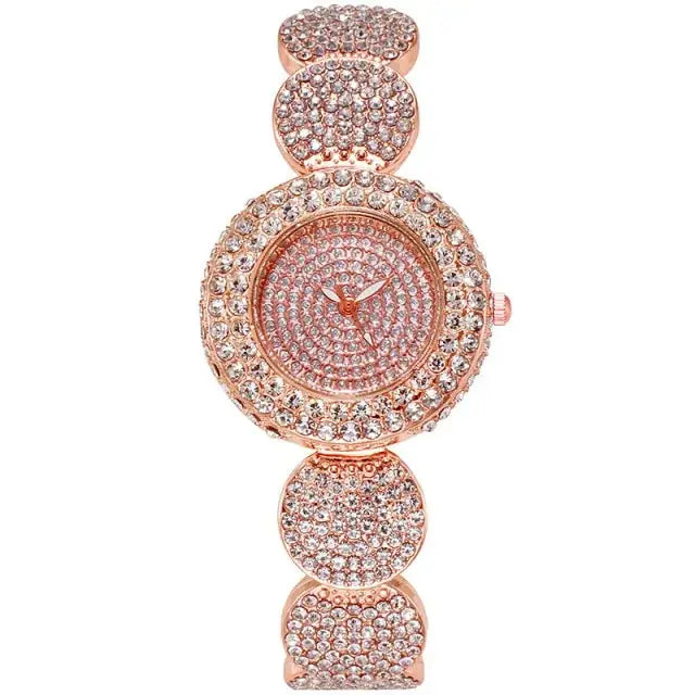 Elegant Round Dial Bracelet Watch for Women