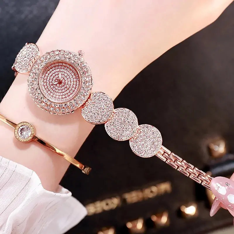 Elegant Round Dial Bracelet Watch for Women