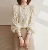 Elegant Women's Lace Shirt – Style & Warmth Combined
