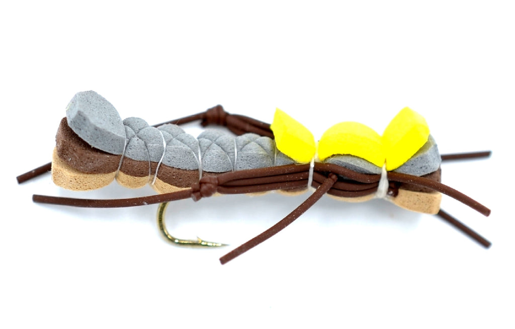 Basics Collection - Terrestrials Dry Fly Assortment - 10 Dry Fishing Flies - Hopper, Ant and Beetle Fishing Fly Patterns - Hook Sizes 10, 12 and 14