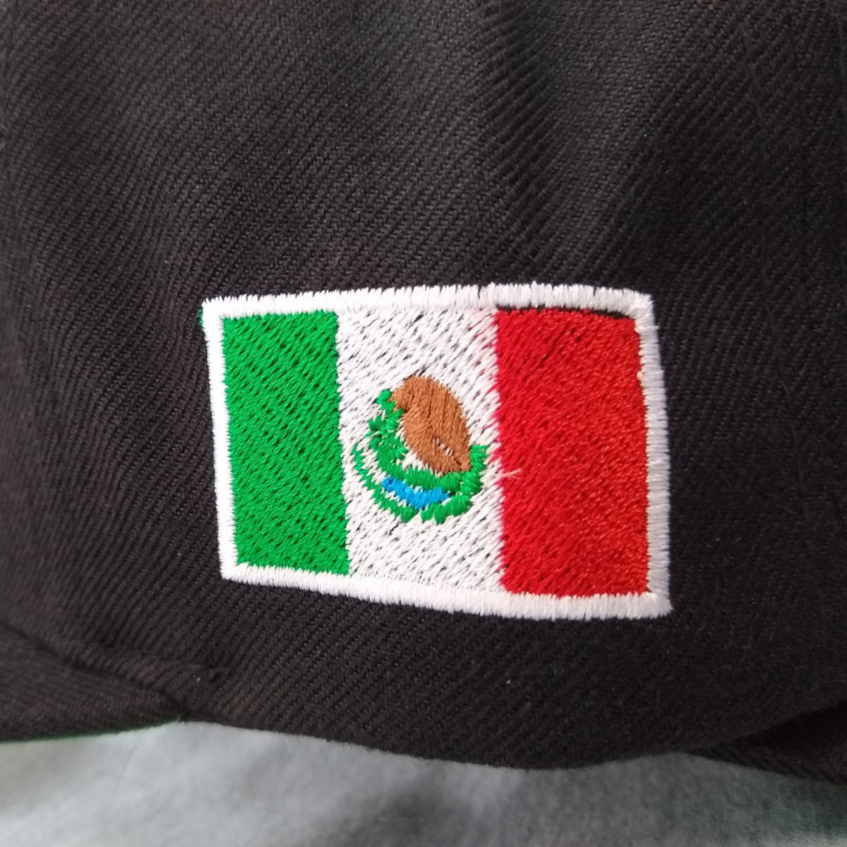 Embroidered Eagle and flag Mexico WIDE logo SnapBack hat