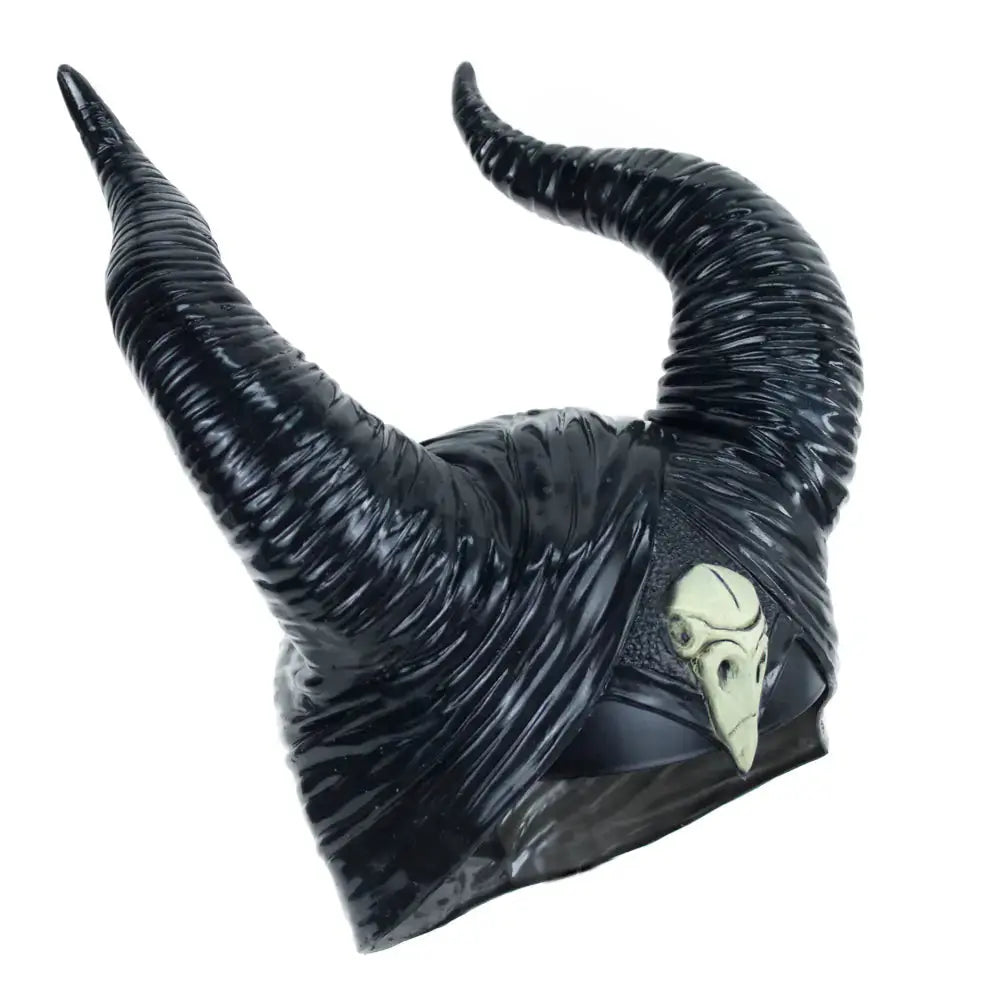 Enchanting Black Horns Hat – Witch Cosplay Headpiece