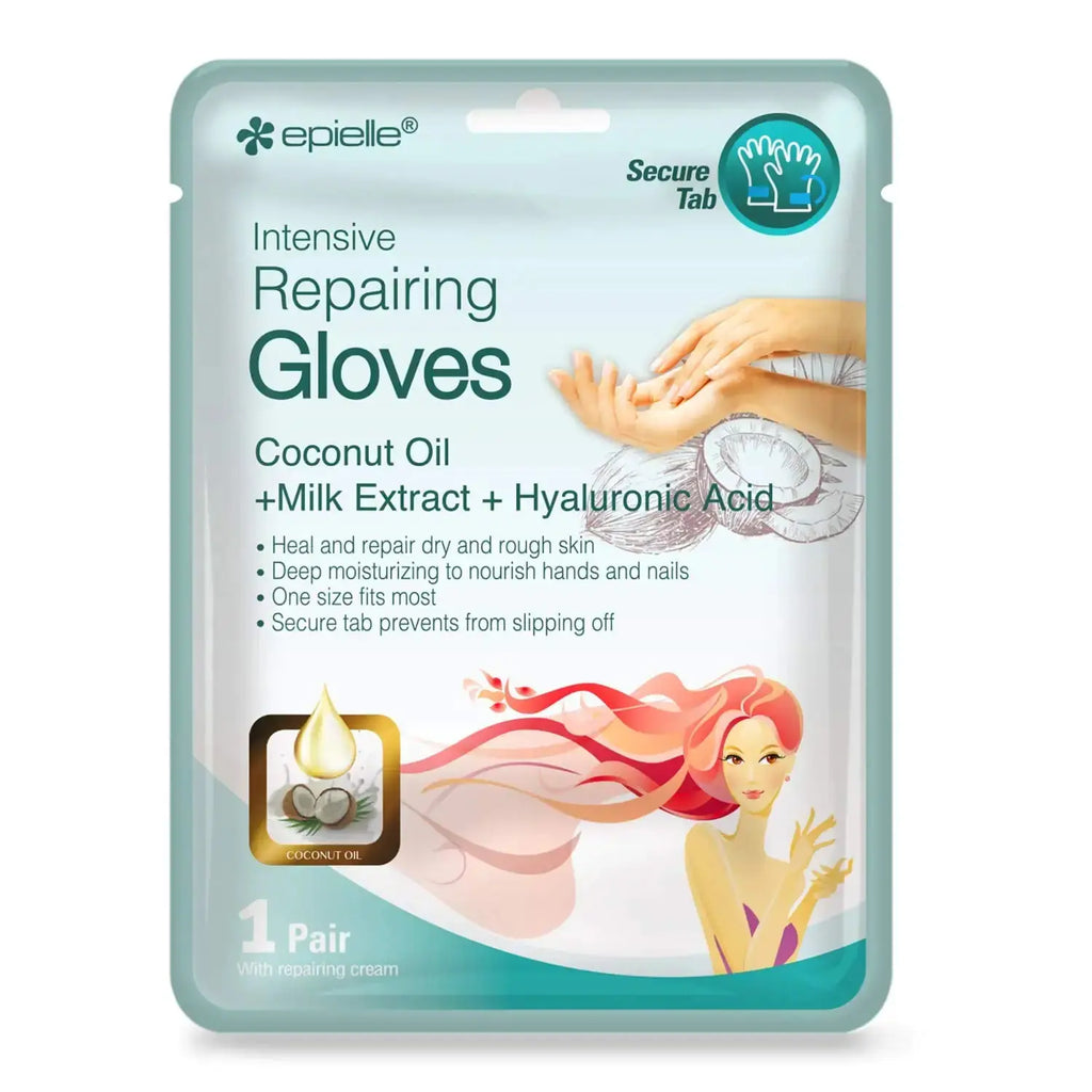Epielle Intensive Repairing Hand Masks - 6 Pack | Deep Moisture Gloves for Dry, Cracked Hands