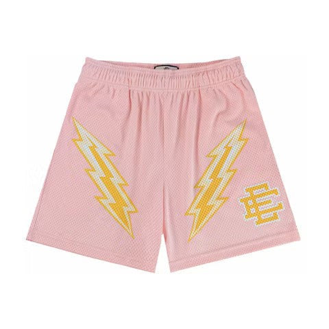 Eric Emanuel EE Short Rose Quartz/Yellow Lightning Bolt